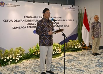 Hadiri Pelantikan Pimpinan Baru LPEI, Menkeu Purbaya Dorong Reformasi Tata Kelola Menyeluruh