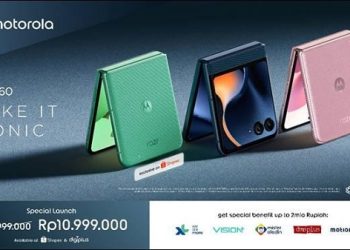 Ponsel Lipat motorola razr 60 Mulai Edar di Pasar Indonesia