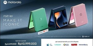 Ponsel Lipat motorola razr 60 Mulai Edar di Pasar Indonesia