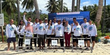 IPC Terminal Petikemas Gandeng Shipping Lines Tanam Terumbu Karang di Pulau Pahawang