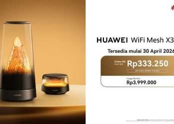 Segera Hadir di Indonesia, HUAWEI WiFi Mesh X3 Pro Suguhkan Desain Elegan Golden Mountain Glow