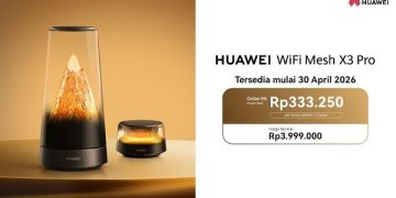 Segera Hadir di Indonesia, HUAWEI WiFi Mesh X3 Pro Suguhkan Desain Elegan Golden Mountain Glow