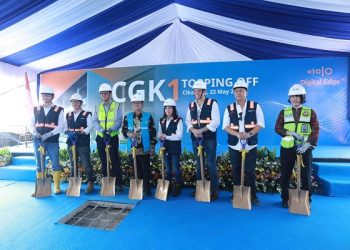 Digital Edge Rampungkan Topping Out CGK1 dan Amankan Pasokan Listrik Terbesar Bersama PLN