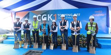 Digital Edge Rampungkan Topping Out CGK1 dan Amankan Pasokan Listrik Terbesar Bersama PLN