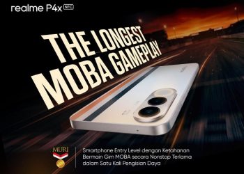 ’10 Jam Main MOBA Tanpa Henti Sekali Charge’, realme P4x Pecahkan Rekor MURI