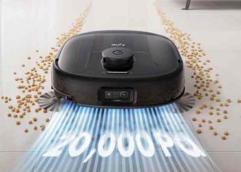 eufy Omni E28, Robot Vacuum 3-in-1 Berdaya Hisap 20.000 Pa dan Portable Deep Cleaner