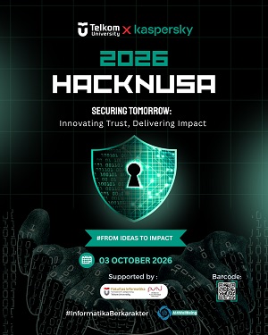 Buka Pendaftaran HackNusa, Universitas Telkom & Kaspersky Luncurkan Hackathon Keamanan Siber Nasional