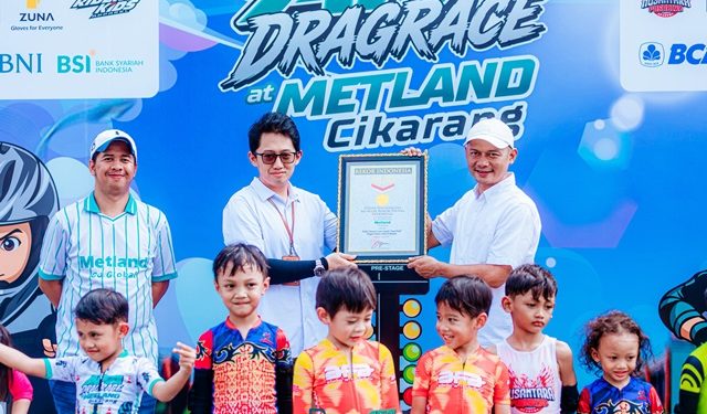 Metland Cikarang Cetak Rekor MURI Lewat Balap Pushbike 400 Anak, Perkuat Citra Kawasan Ramah Keluarga