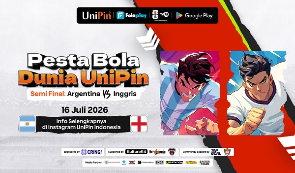 Gaet Komunitas, UniPin Hadirkan Pengalaman Nobar ‘Pesta Bola Dunia 2026’
