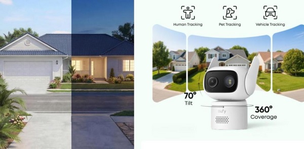 eufy Wired Cam C31, Kamera 360° Didukung AI Tracking, Sound & Cry Detection