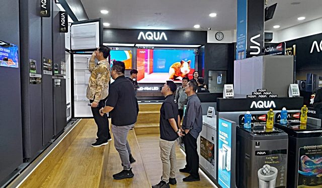 AQUA Elektronik Buka Brand Shop Cibinong, Perluas Jaringan dan Dekatkan Konsumen