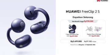 Mulai Dijual, Ini yang Ditawarkan TWS Airy C-Bridge HUAWEI FreeClip 2S