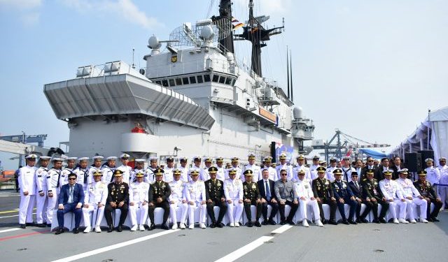 KRI Sriwijaya-100 Resmi Dikukuhkan Bergabung TNI AL Dalam Prosesi di Tanjung Priok
