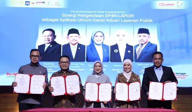 Perkuat Respons Pengaduan Publik, Pemerintah Perbarui Komitmen Sinergi SP4N-LAPOR!