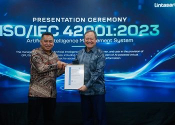 Lintasarta Jadi Perusahaan ICT Nasional Pertama Raih Sertifikasi ISO AI